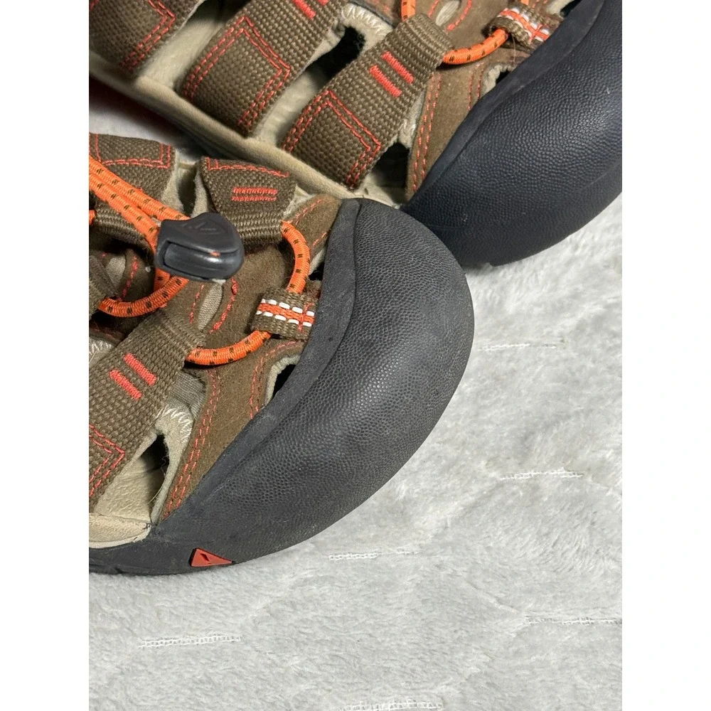 Keen Newport H2 Kids Size 4 Brown Orange Washable Water Sandals 1018270